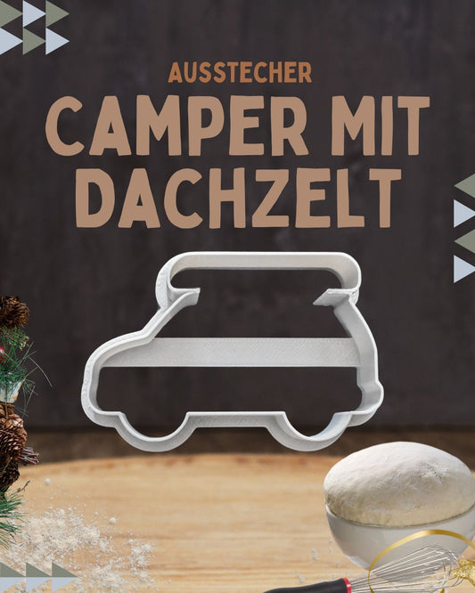 Keksausstecher Camper mit Dachzelt