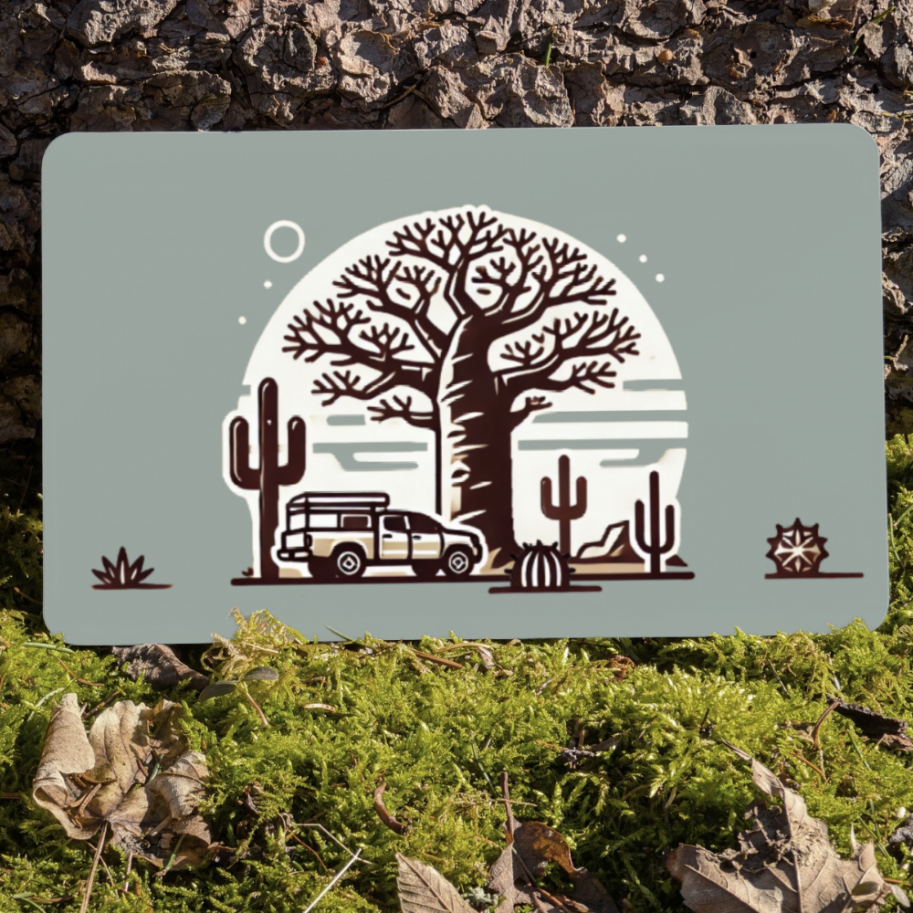 Pickup Camper Frühstücksbrett Baobab