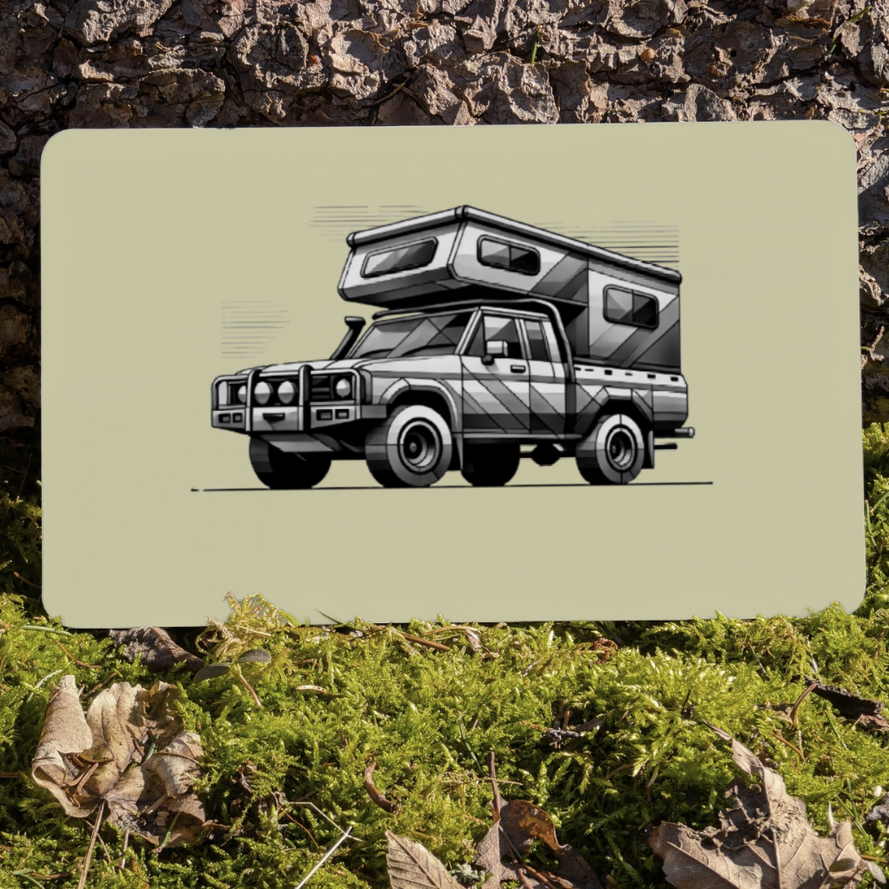Frühstücksbrett Pickup Camper Geometrisch