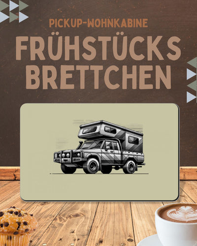 Frühstücksbrett Pickup Camper Geometrisch
