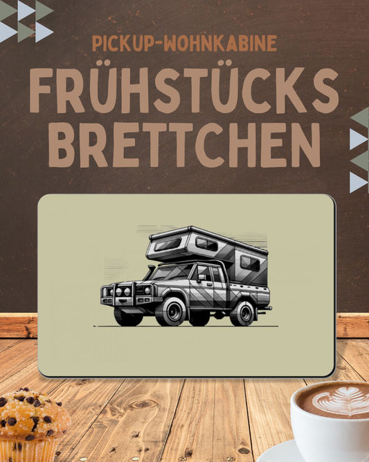 Frühstücksbrett Pickup Camper Geometrisch